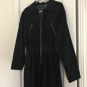 Black Coverall Jumpsuit